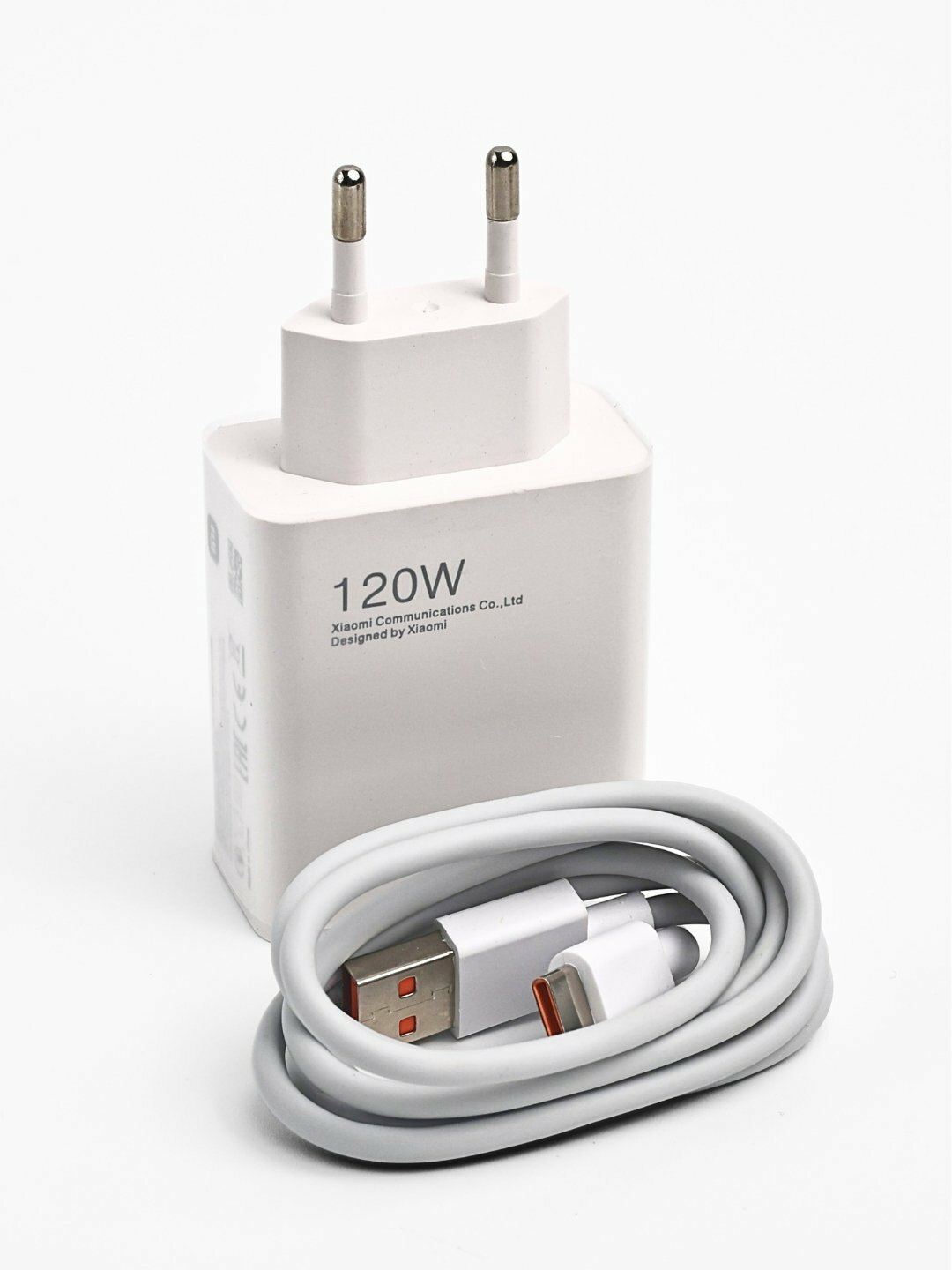 Сетевое зарядное устройство Xiaomi 120Вт с кабелем USB-A to Type-C