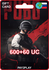 PUBG Mobile 600 + 60 UC Игровая валюта / Все страны, Россия / Под...