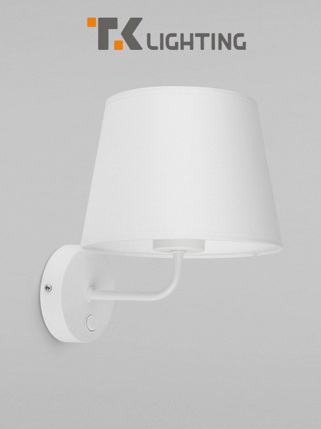 Бра / Настенный светильник с выключателем TK Lighting Maja 1882 E27 60 Вт цвет белый