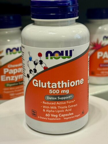 Изображение товара NOW Glutathione 500 mg - Глутатион 500 мг, 60 капсул
