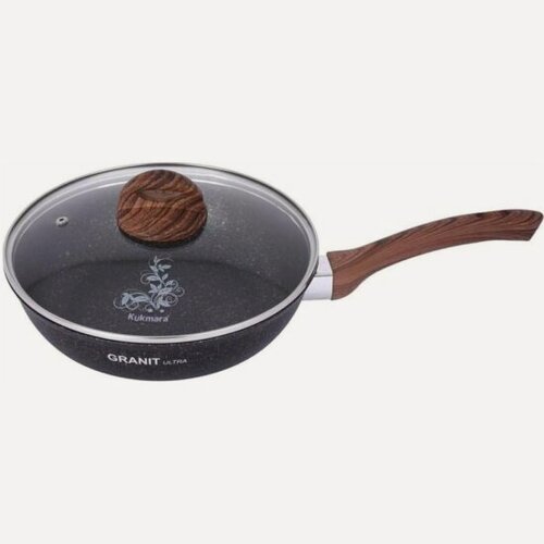Изображение товара Сковорода Kukmara Granit ultra blue 26 см, с крышкой, антипригарная, алюминий (сгг261а)