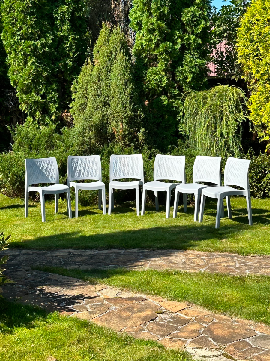 Стул садовый Royal Family JULY - комплект из 6 шт светло-серый