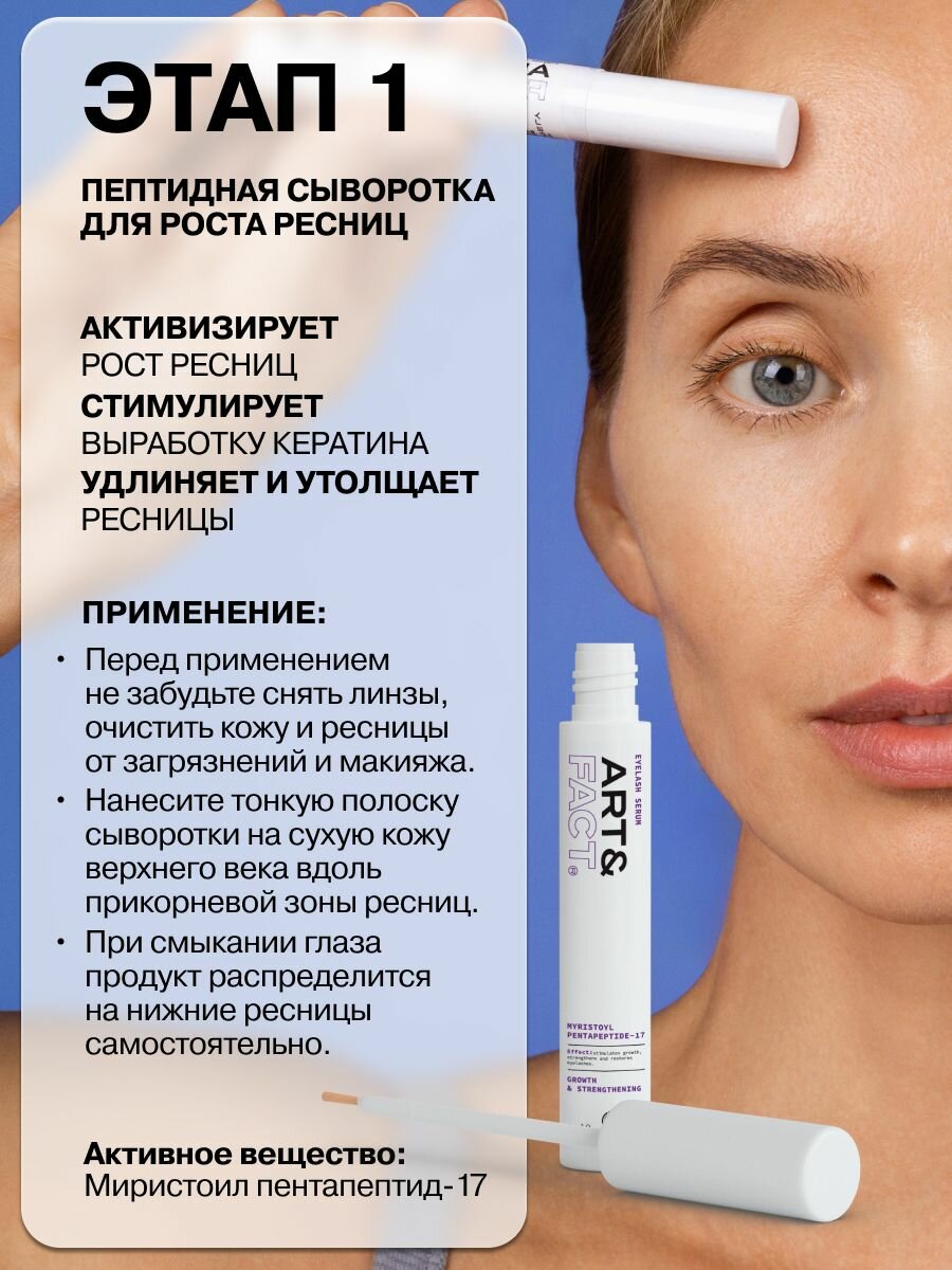 Косметика Для Ресниц И Бровей ART&FACT. / Подарочный набор для роста ресниц и бровей