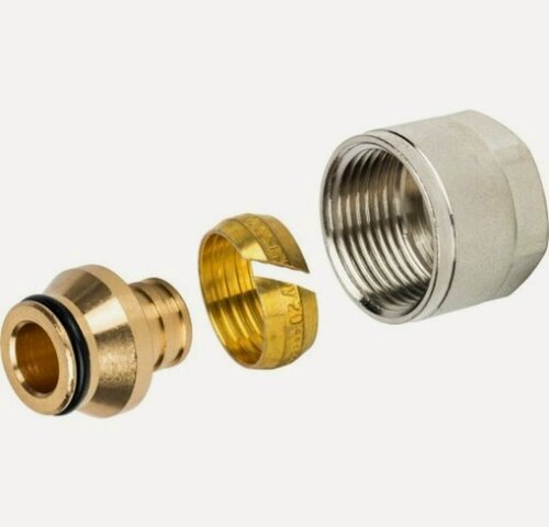 Изображение товара Евроконус (адаптер) 16(2.0)х3/4 для трубы PEX General Fittings 1 шт.