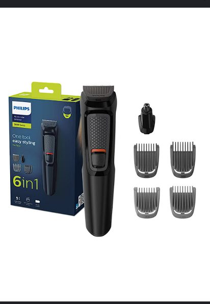 Триммер Philips HP-305, 3 в 1, для бороды, носа, ушей, аккумулятор