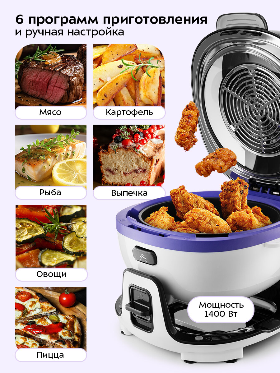 Аэрогриль Kitfort КТ-2218-2 белый — фото 1