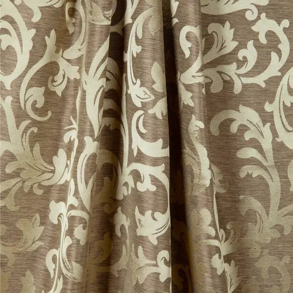 Ткань 1 п/м Вензель жаккард 150 см цвет золотистый