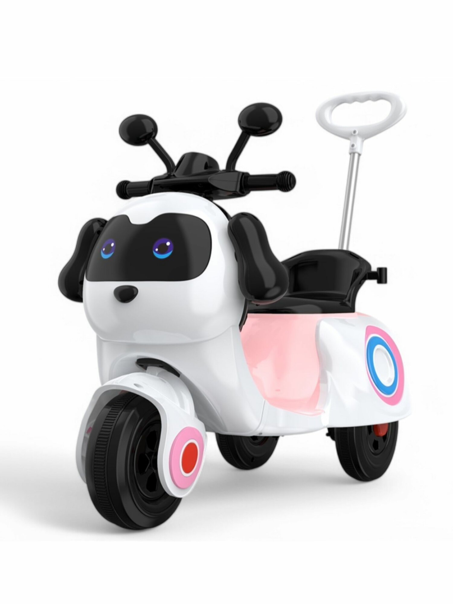 Детский электромотоцикл-трицикл с пультом управления Jiajia 2600010B-White