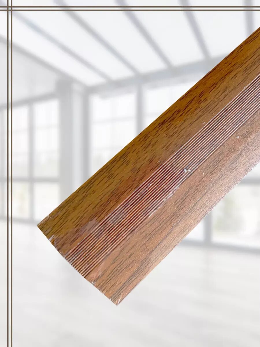 Порог для пола алюминиевый 37 мм Орех 088