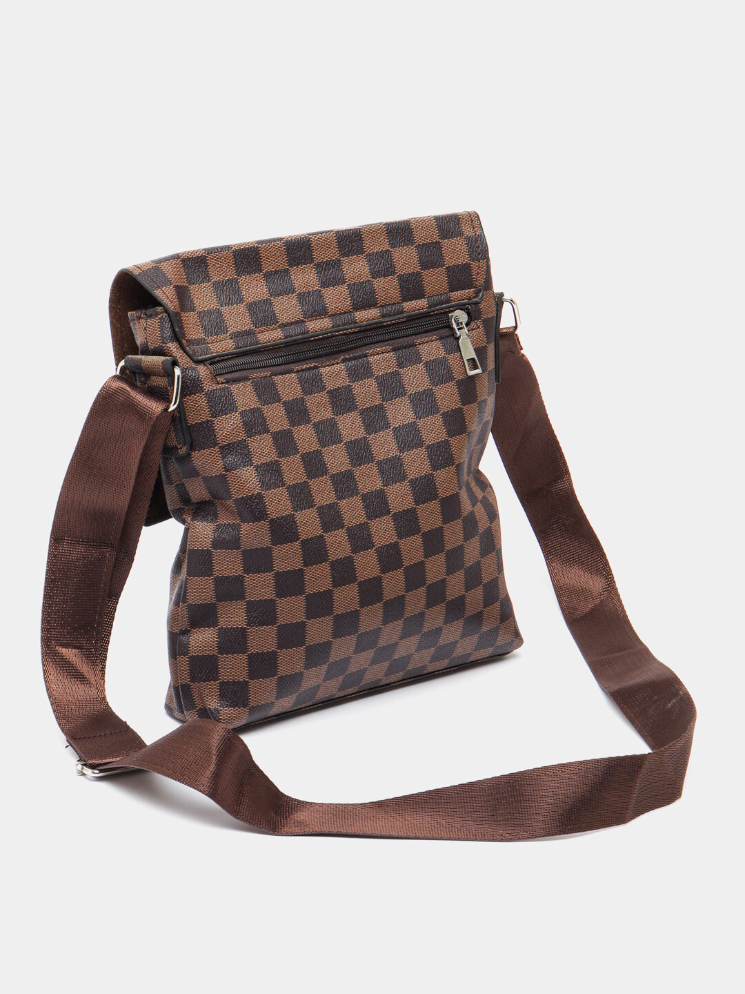 Сумка барсетка , фактура лаковая, матовая, коринчевый — фото 1