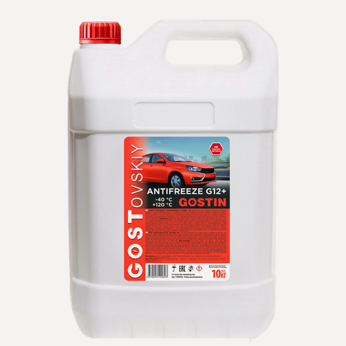 Изображение товара Антифриз гостовский GOSTIN красный 8.3 кг 803529