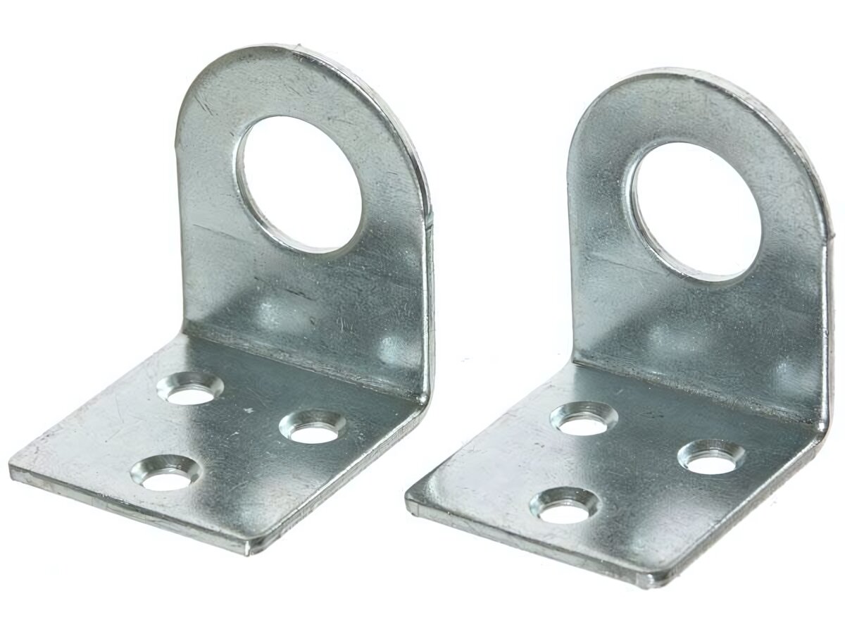 Проушина угловая 40х90мм оцинкованная сталь для дверей и замков