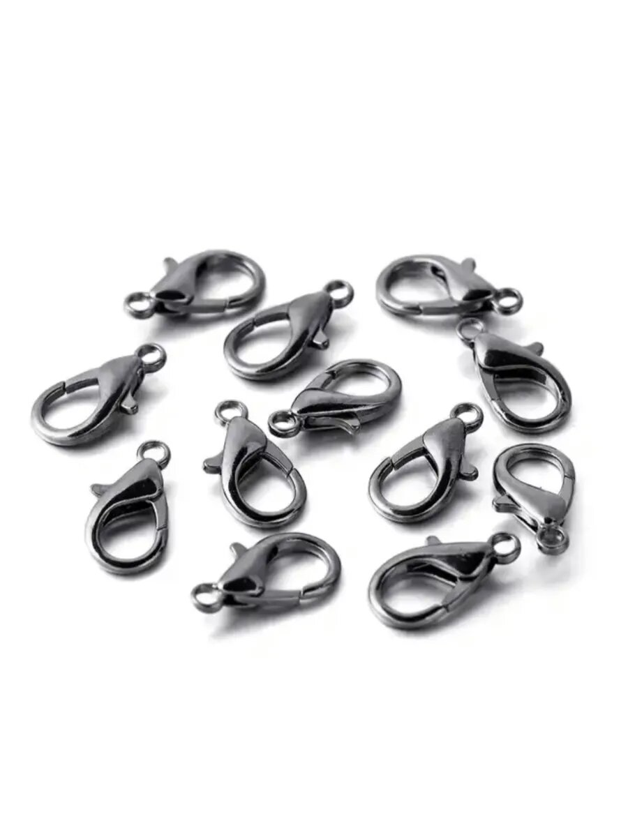 Карабины для бижутерии, 20 штук — фото 1