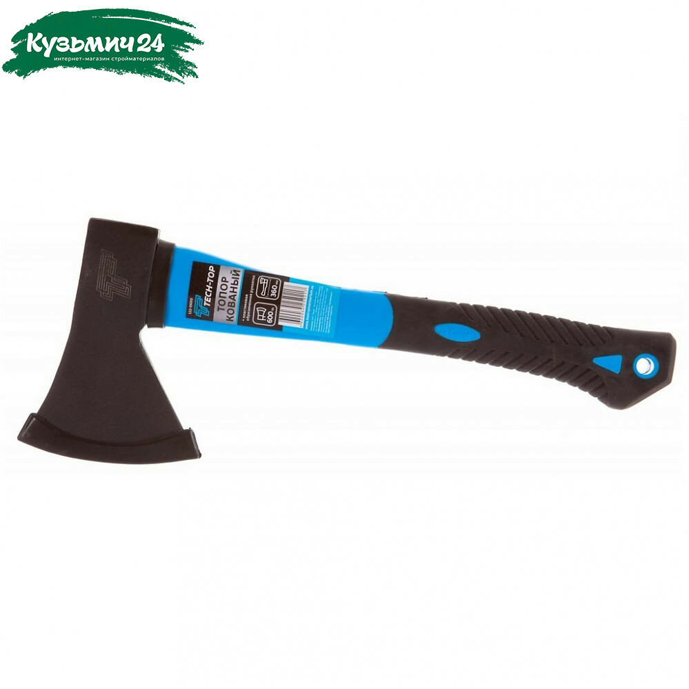 Топор Tech-Top 122-0600 универсальный с обрезиненной рукояткой 600 г