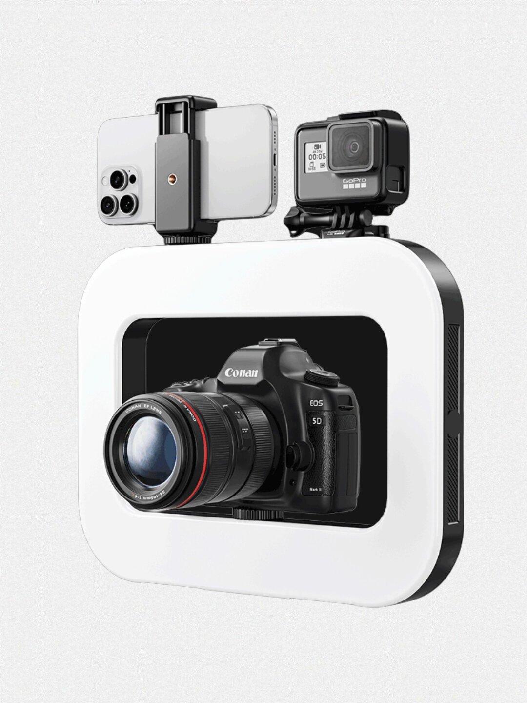 Кольцевая лампа Rig, кольцевой LED-свет, 20 Вт, встроенный ручной стабилизатор