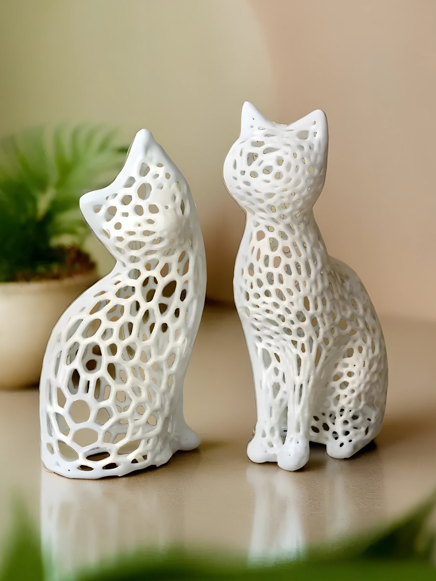 Статуэтки для интерьера декор для дома фигурки кошек набор подарочная упаковка