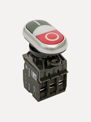 Изображение товара Кнопка EKF красно-зелёная с подсветкой "Пуск-Стоп" NO+NC PROxima la32hnd