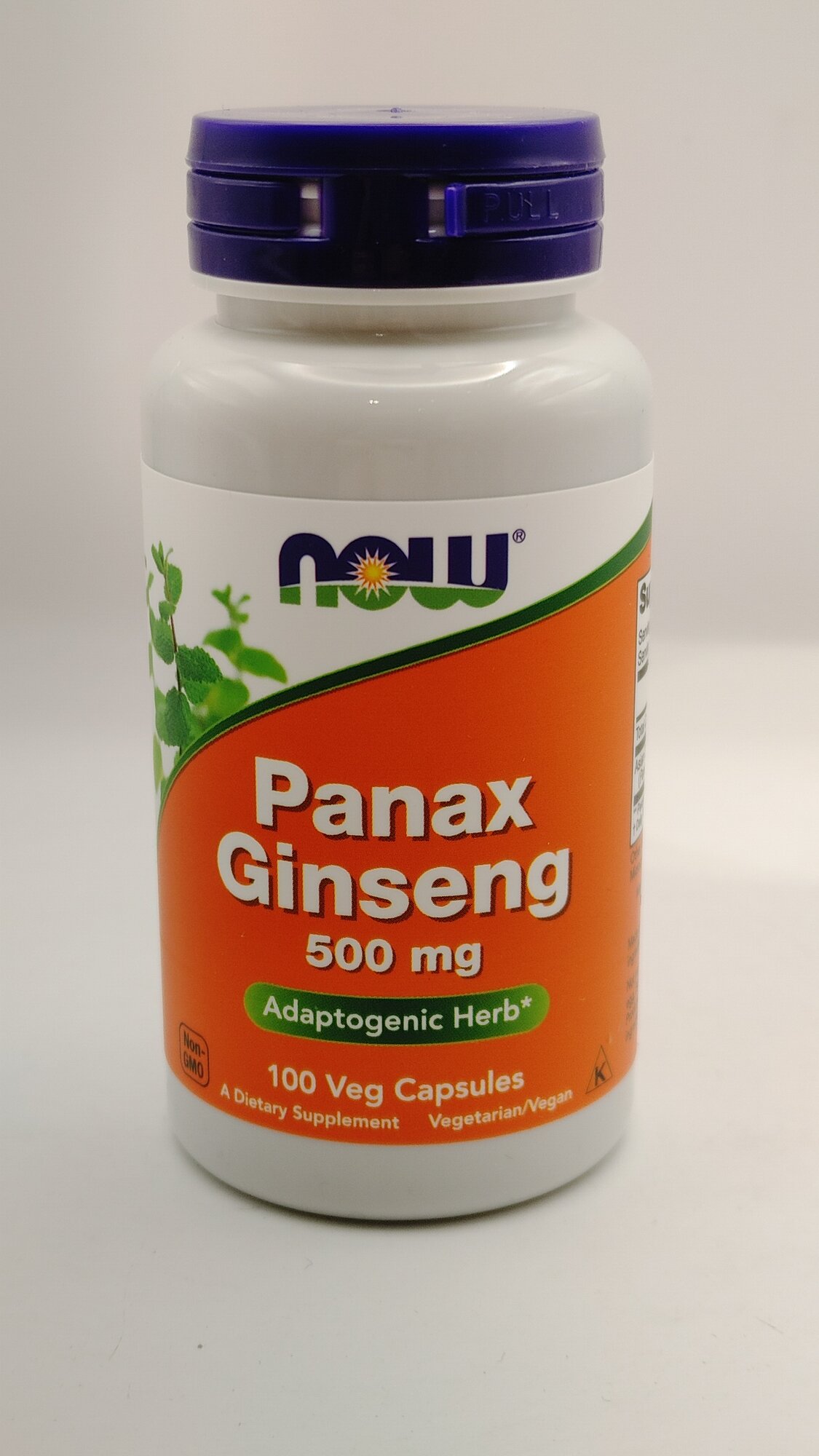 Экстракт женьшеня NOW Panax Ginseng, адаптоген для энергии и иммунитета