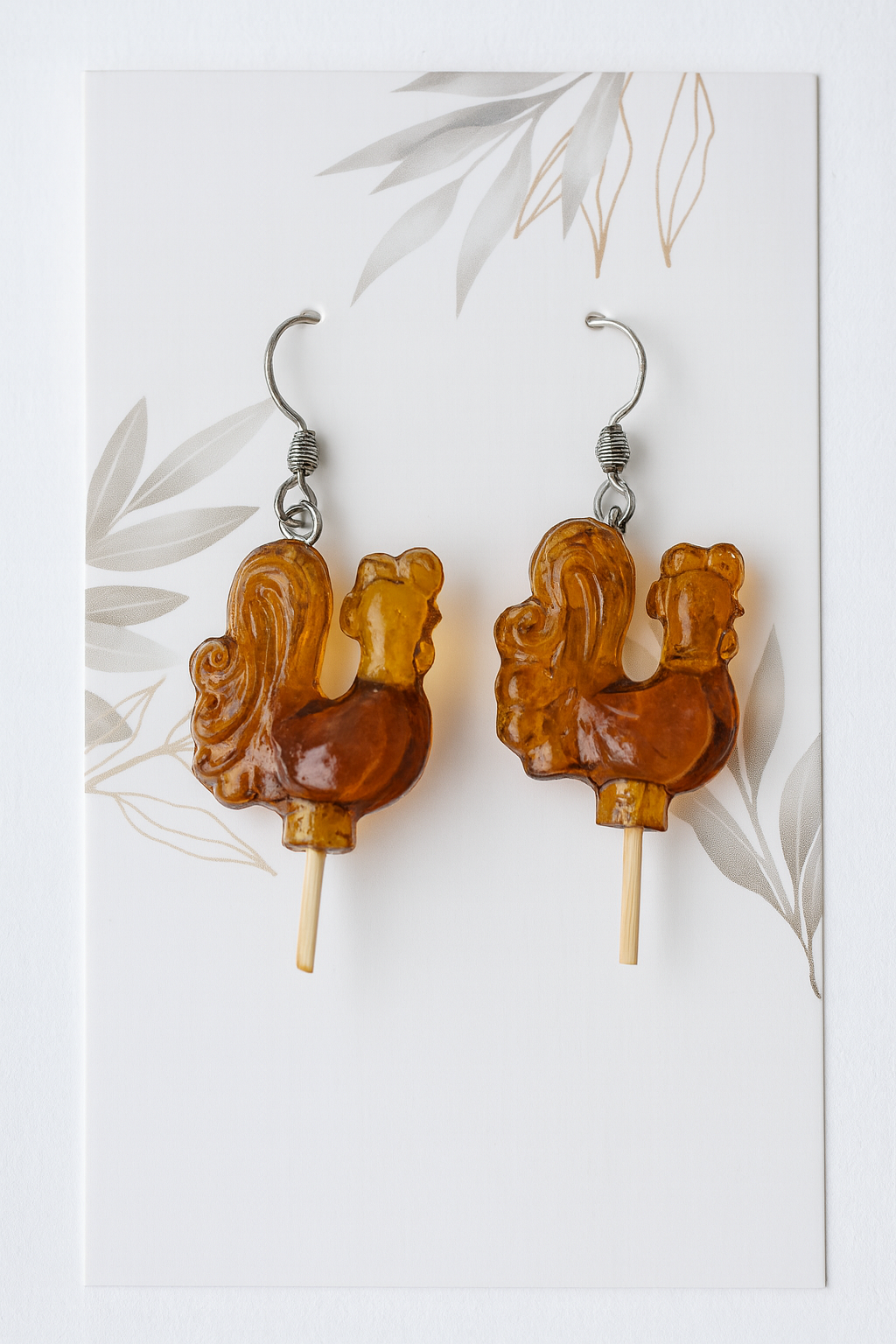 Серьги DARI DARI, коричневый — фото 1