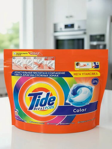 Изображение товара Капсулы для стирки цветного белья "Tide Color" (60 шт х 16.8г)