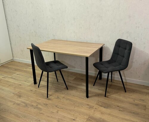 Изображение товара Стол Компьютерный Дуб Сонома 110 * 70 * 75 см./ Ножки черные.