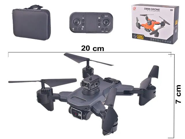 Дрон без камеры, DM 99, ИК-управление, для улицы, 15 минут полета два цвета — фото 1