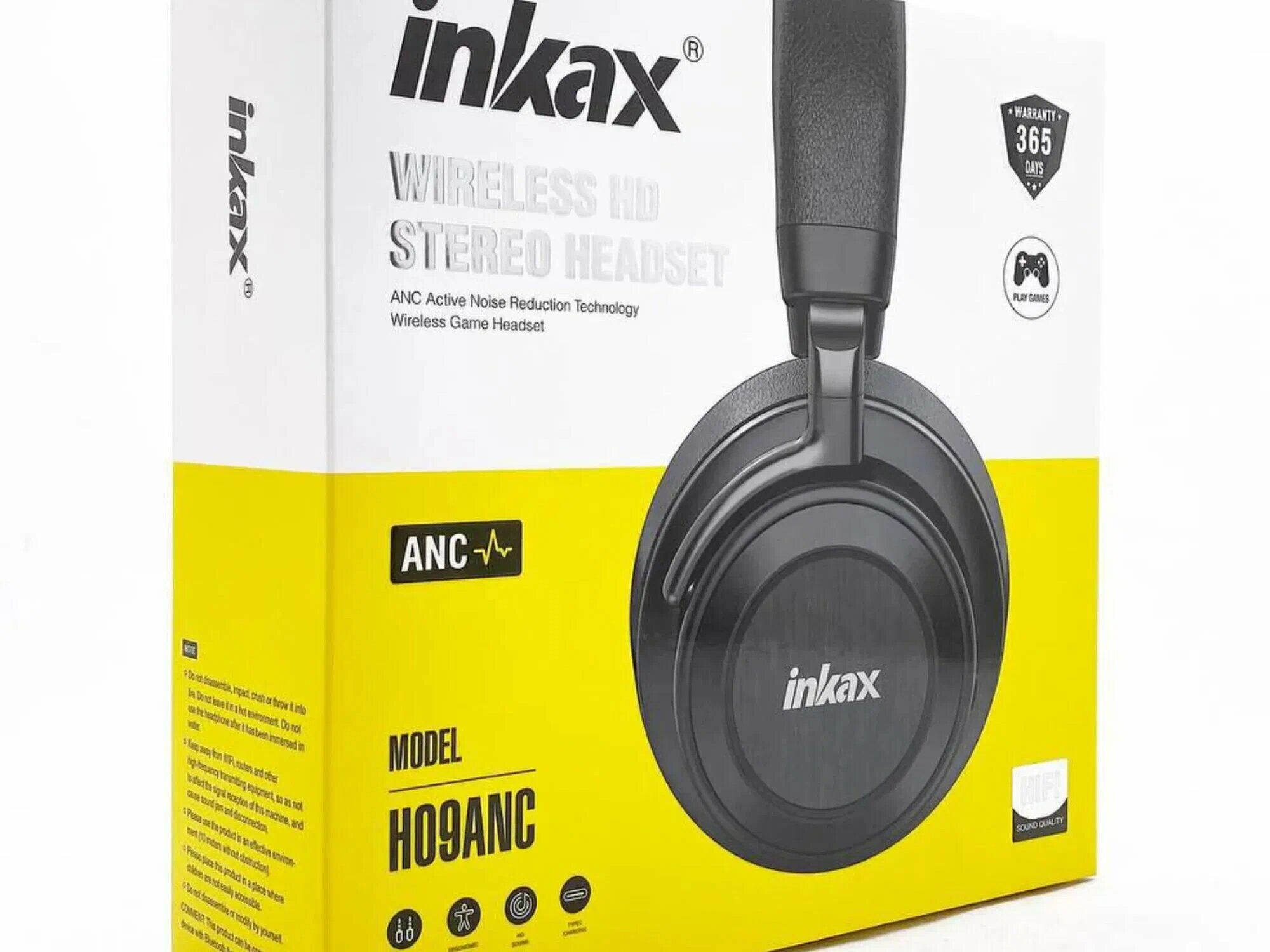 Наушники True Wireless INKAX H09, ANC, Bluetooth 5.0, черные