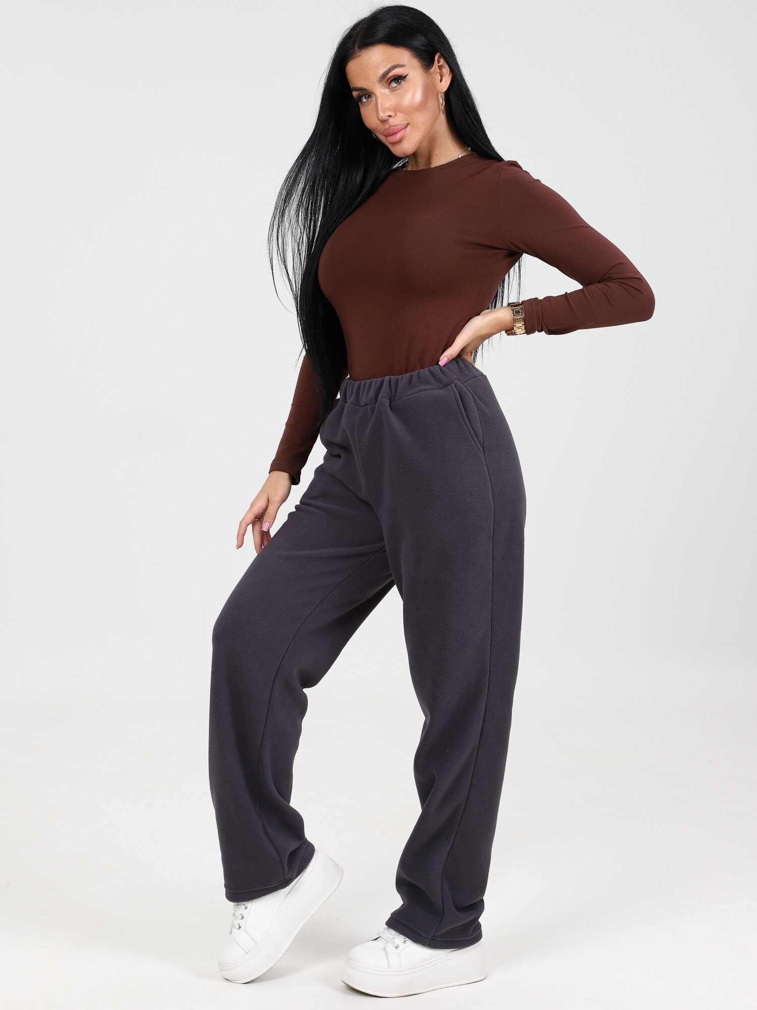 Брюки спортивные HOME STYLE, размер 48, графит — фото 1