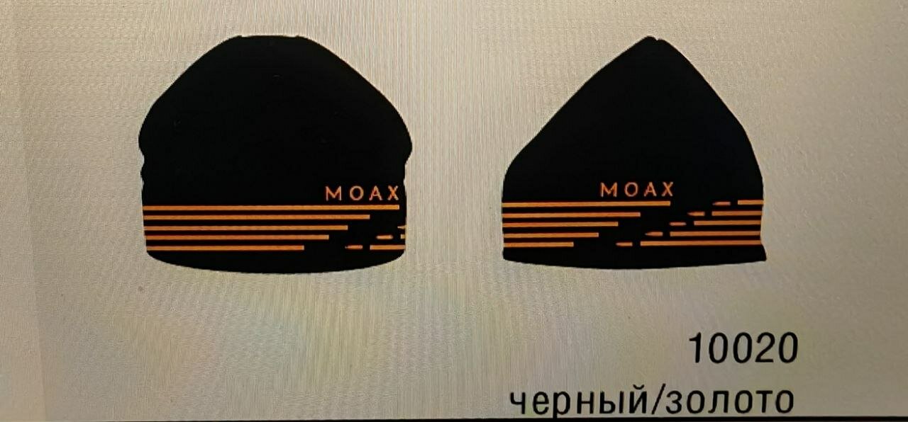 Шапка MOAXSPORT Осень-зима 2025 для мужчин и женщин размер 58 золотой черный