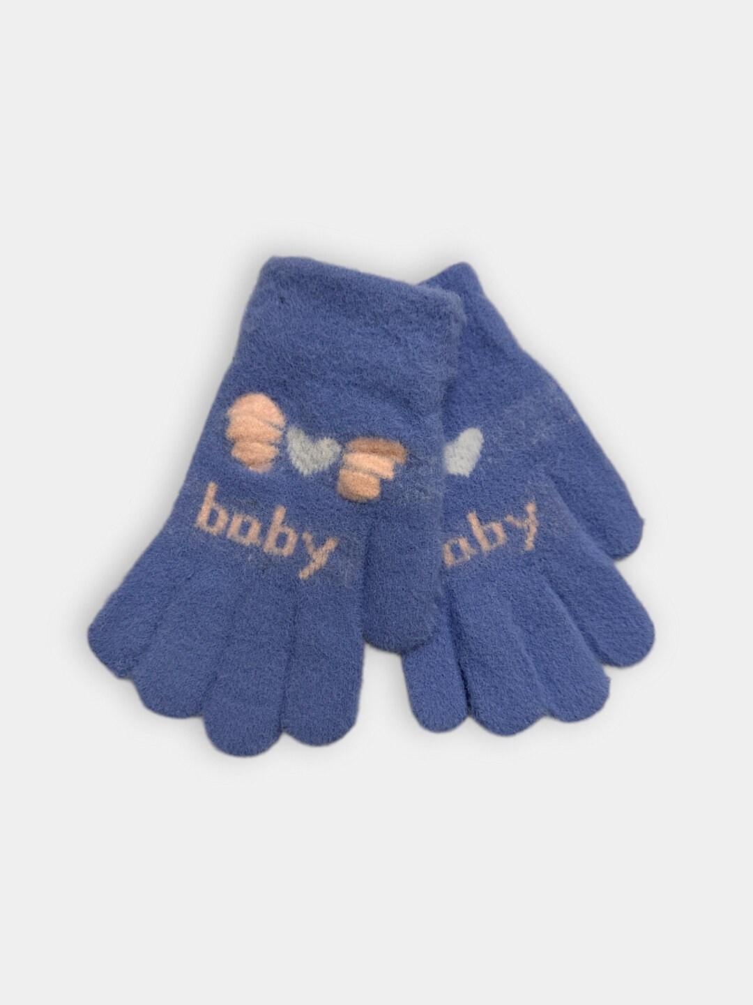Перчатки  baby для детей, размер 3, небесно-голубой — фото 1