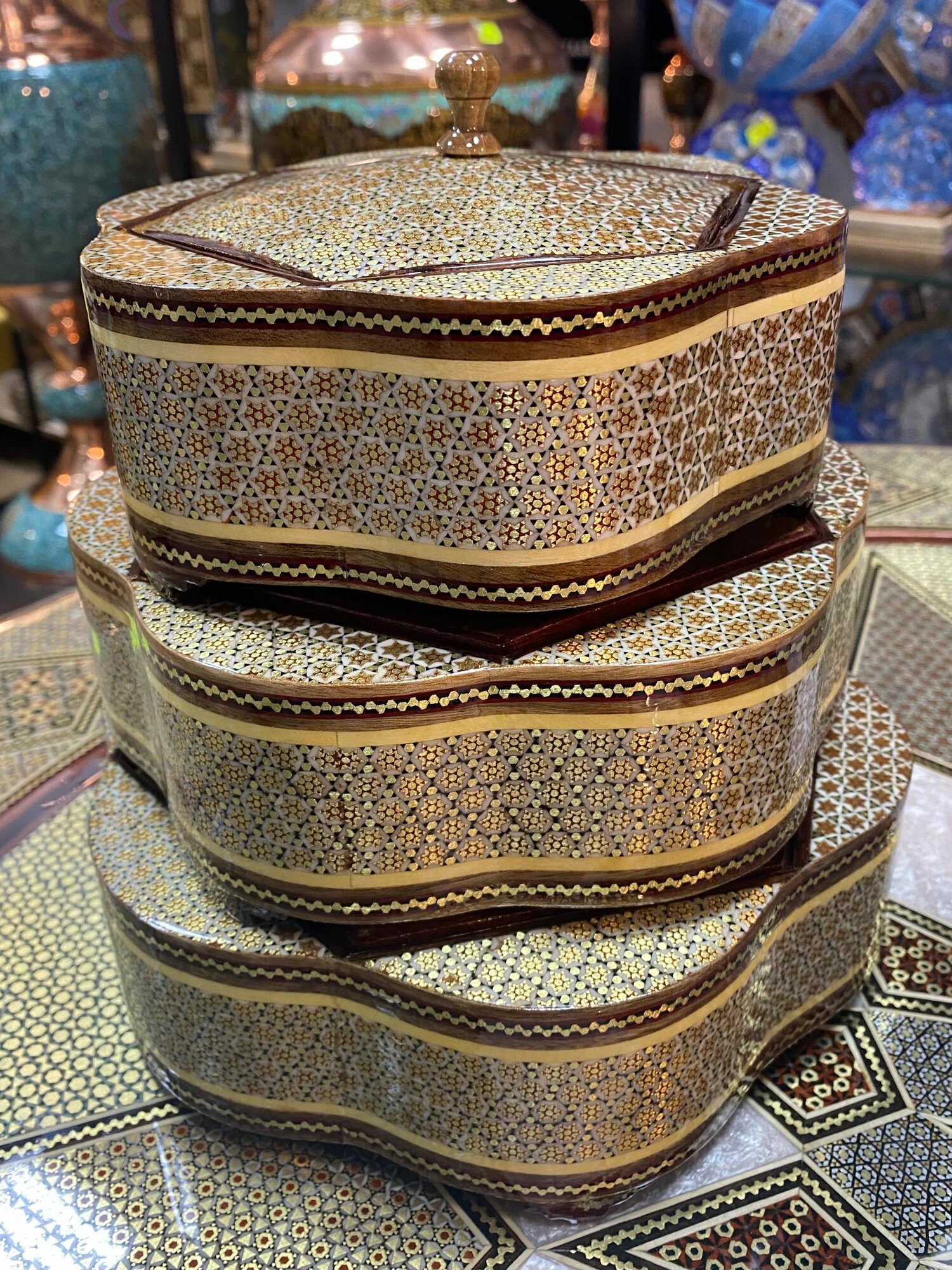 Набор Конфетница Хатам Ручная работа Иран — фото 1