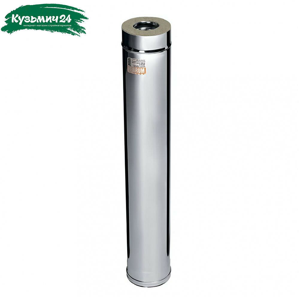 Труба для дымохода Ferrum 120х200 мм сталь 0.5 мм сэндвич-конструкция длина 1 м