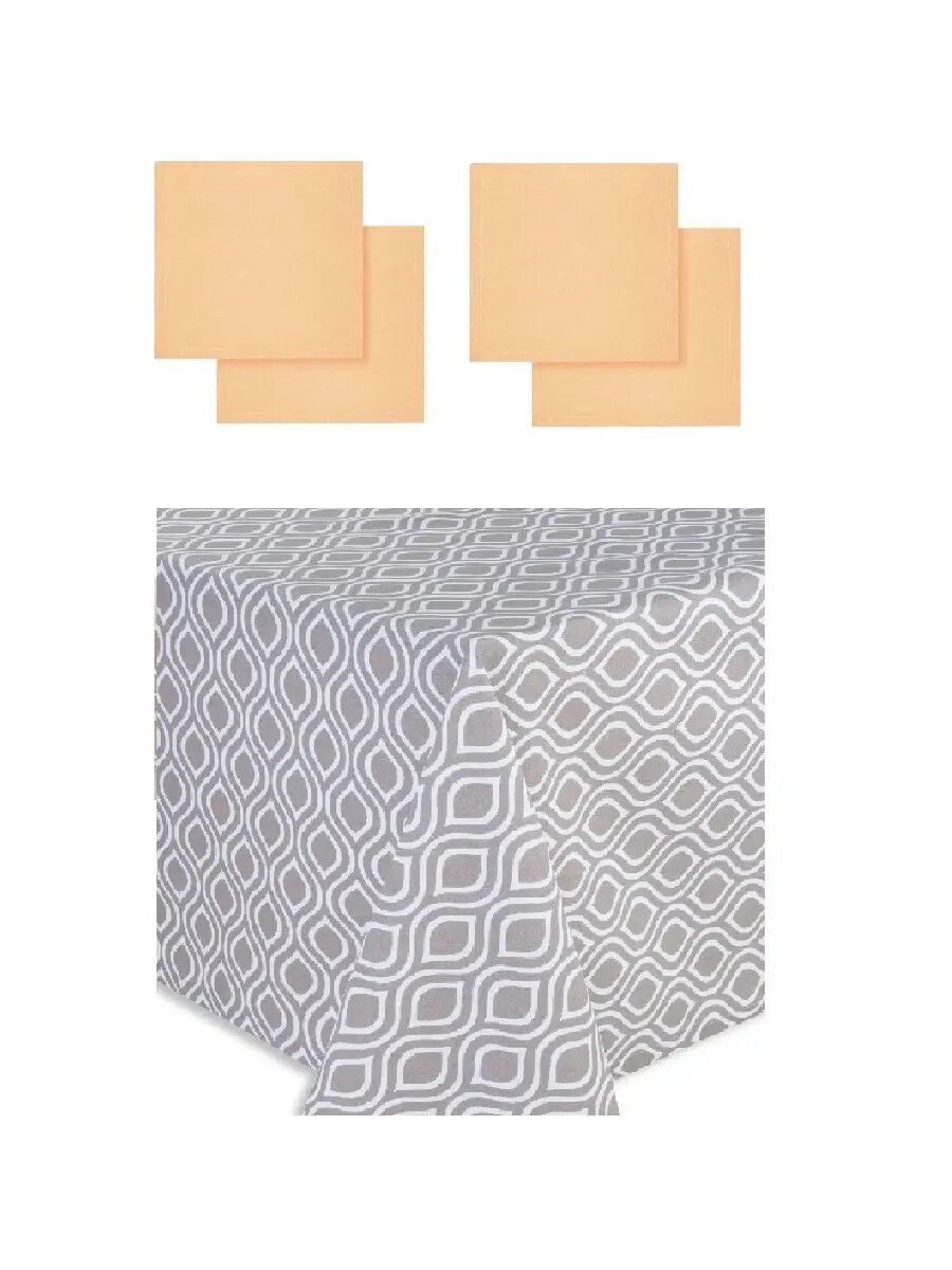 Скатерть Guten Morgen с салфетками хлопок 100% 110x140 см