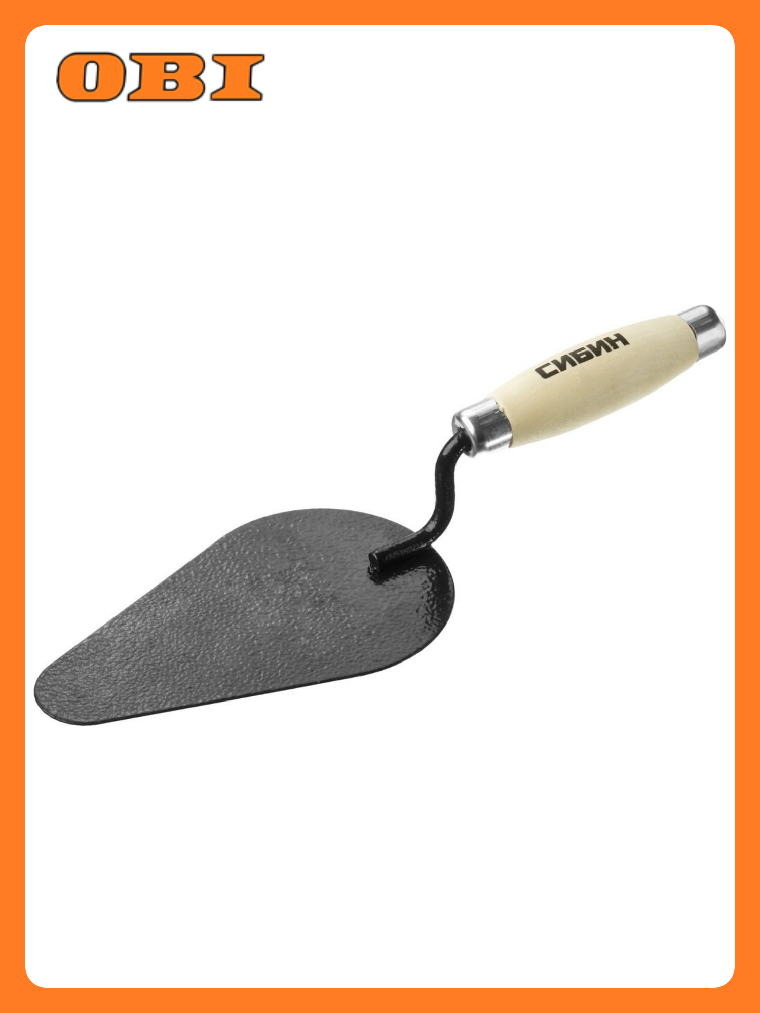 Кельма СИБИН  для плитки  сталь  деревянная рукоятка  170x105мм