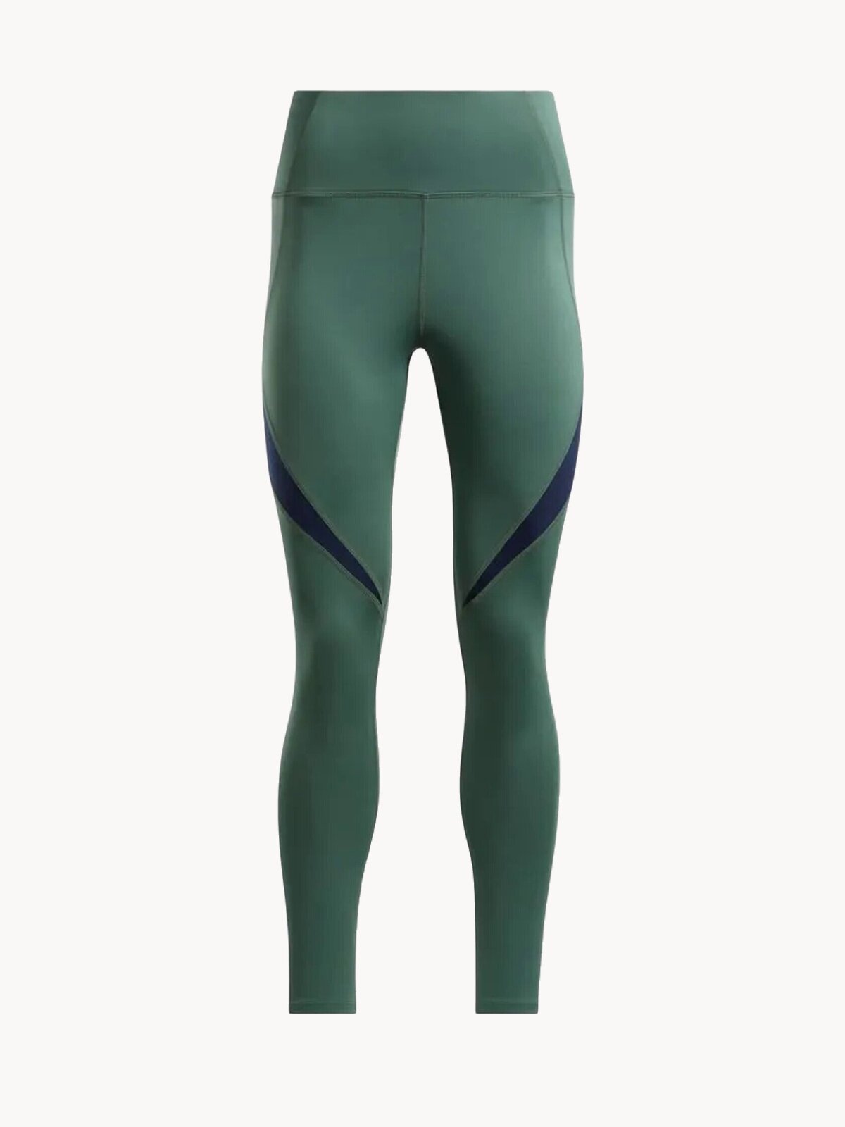 Тайтсы Reebok Id train colorblock, размер M INT, зеленый,