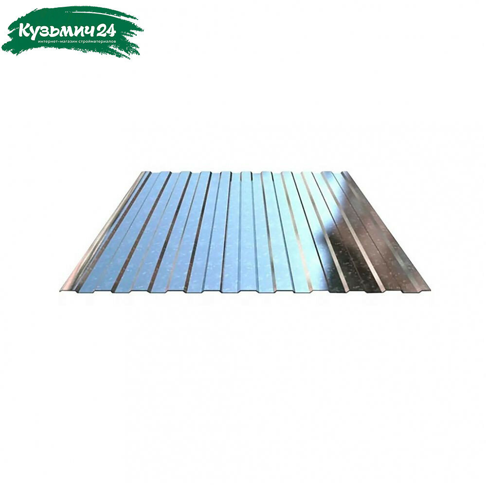 Профнастил Металл Профиль C-8 оцинкованный 0.4х1200х2000 мм для кровли фасада забора