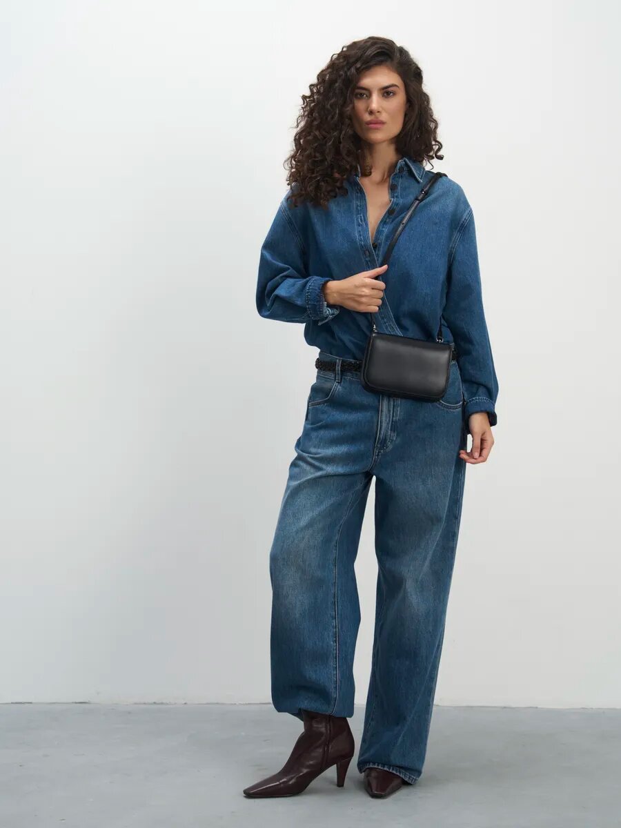 Сумка кросс-боди LeVertige LAPTOP, фактура гладкая, черный — фото 1