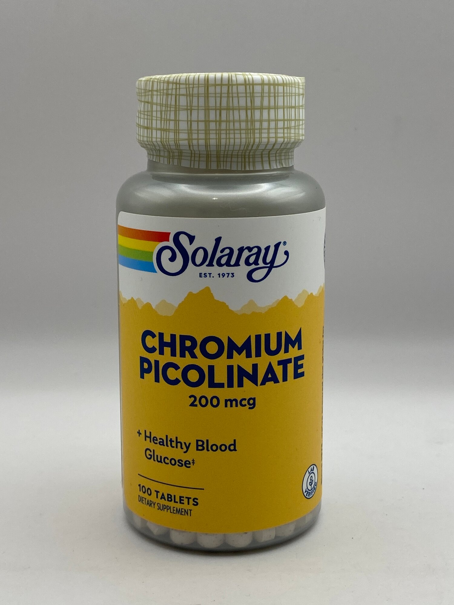 Пиколинат Хрома Solaray, 200мкг, капсулы, для регуляции сахара в крови, 100шт