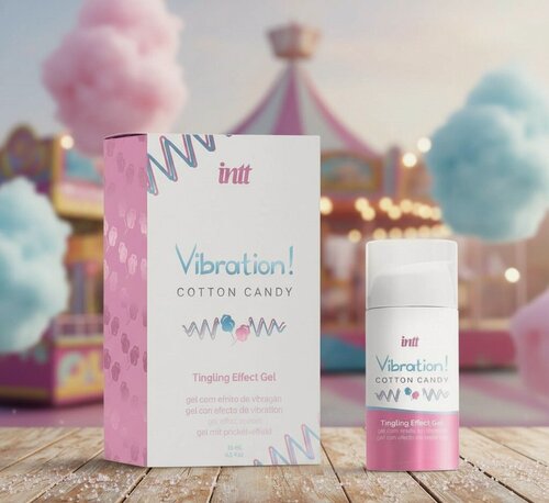 Изображение товара Гель INTT "Cotton Candy", жидкий вибратор, для вагинального и клиторального удовольствия, 15мл