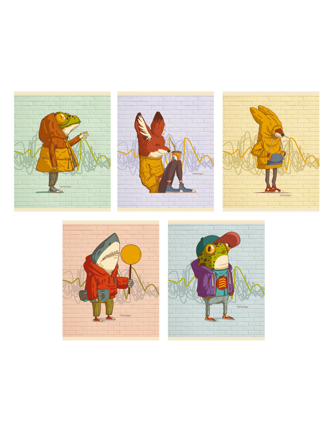 Тетрадь Lifestyle, 48 листов, клетка, 5 шт