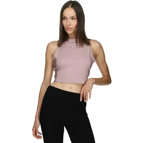 фото Майка спортивная under armour ua hg rib tank, размер xl, розовый