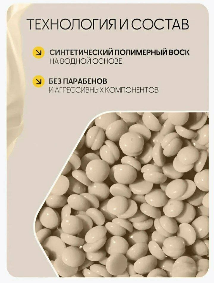 Воск для горячей депиляции в гранулах 200 грамм — фото 1