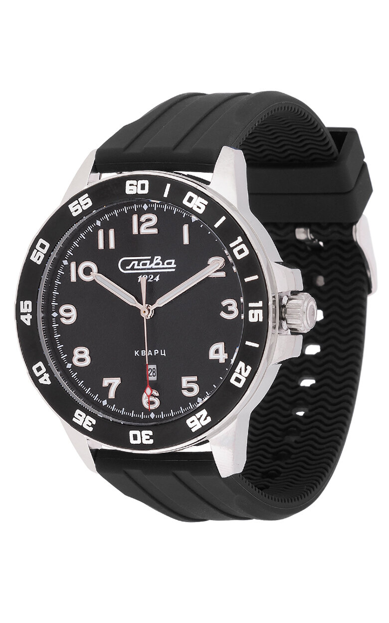 Наручные часы Слава Традиция, черный — фото 1