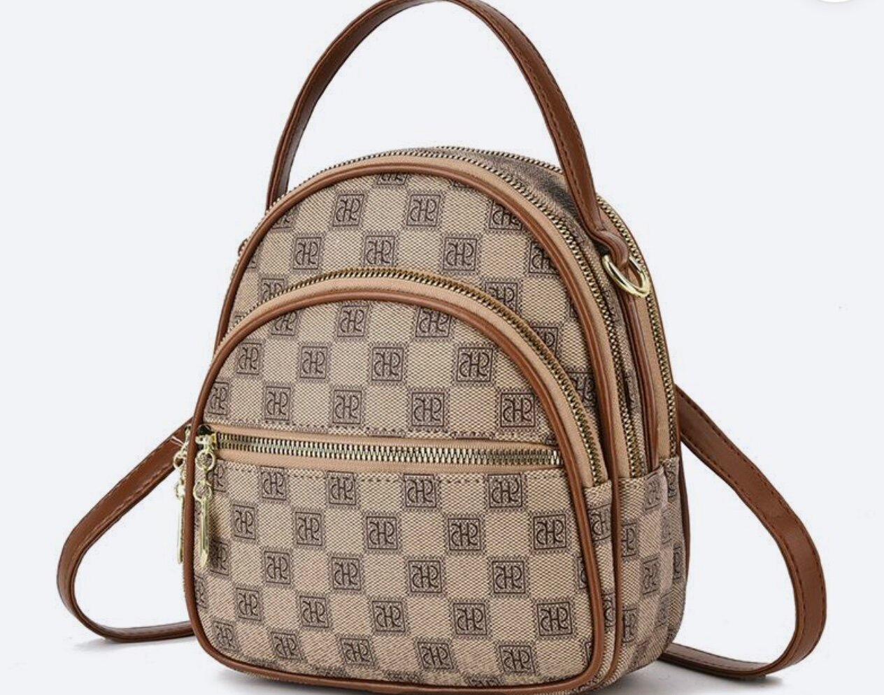 Рюкзак женский, повседневный, компактный, удобный , цвет бежевый — фото 1