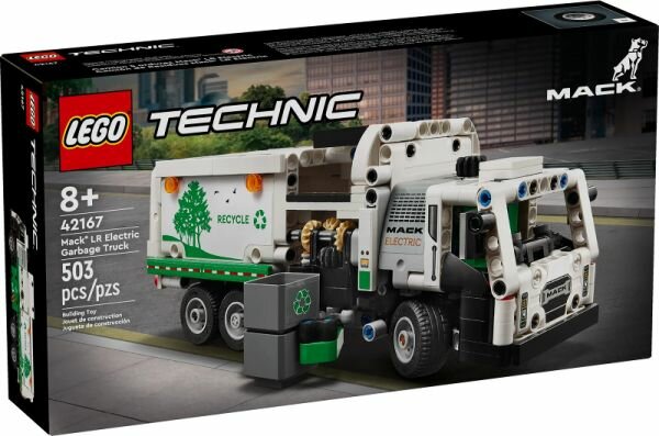 Lego 42167 Technic Электрический мусоровоз Mack LR