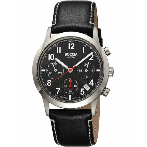 фото Наручные часы boccia circle-oval, серый, черный