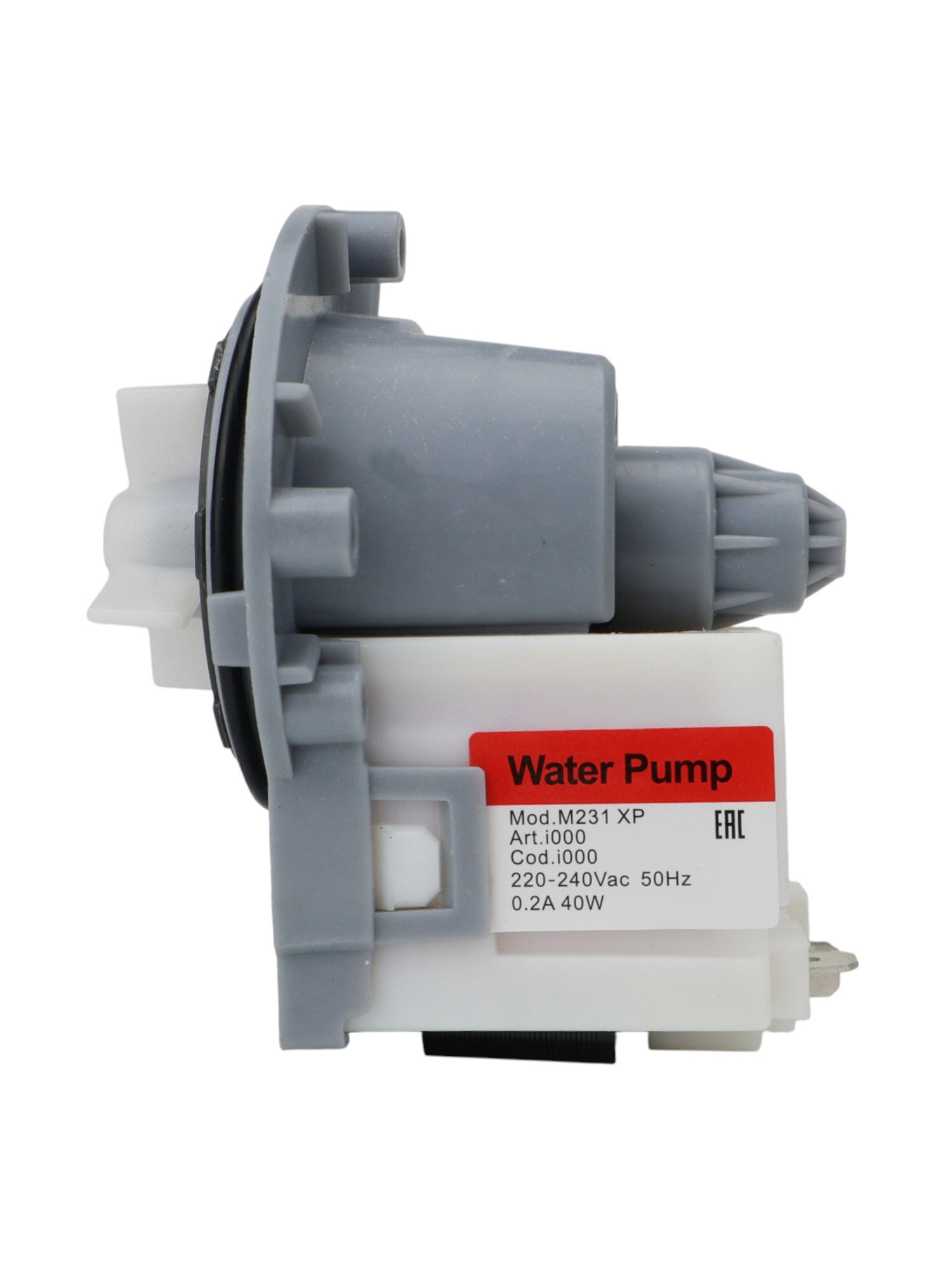 Насос сливной (помпа) для стиральной машины Electrolux, LG, Samsung, Zanussi, крепление под винты, клеммы раздельно, обмотка медь/PMP000UN — фото 1