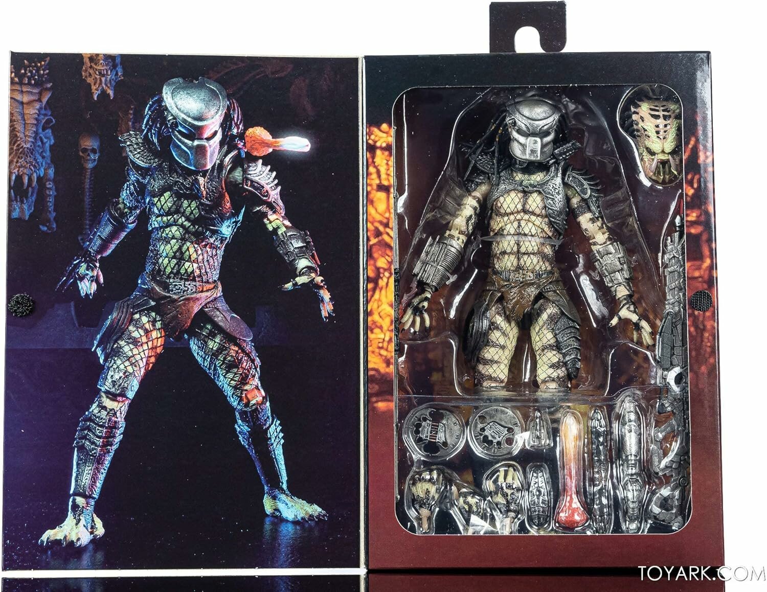 NECA Ultimate Scout Predator 2, 30th Anniversary, 8" (20,3 см), 2 головы, диски, копьё, винтовка, blast — фото 1
