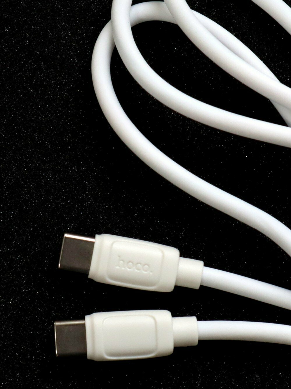 Кабель Type-C на Type-C, HOCO, X115, 1 метр, 60W, цвет белый — фото 1