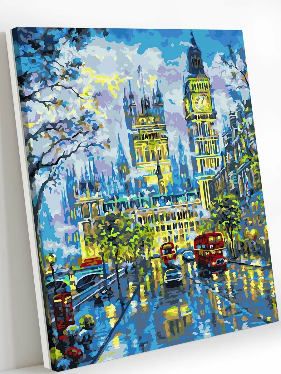 Картина по номерам на холсте с подрамником 40х50 см Лондонский дворец